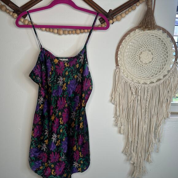 Vintage Inner Most Floral Satin Slip Dress - Picture 1 of 6